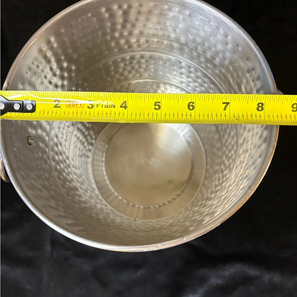 Cynthia Rawley Hammered Stainless Steel Ice Bucket - Picture 8 of 8